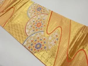 華紋に雲・ヱ霞模様織出し袋帯